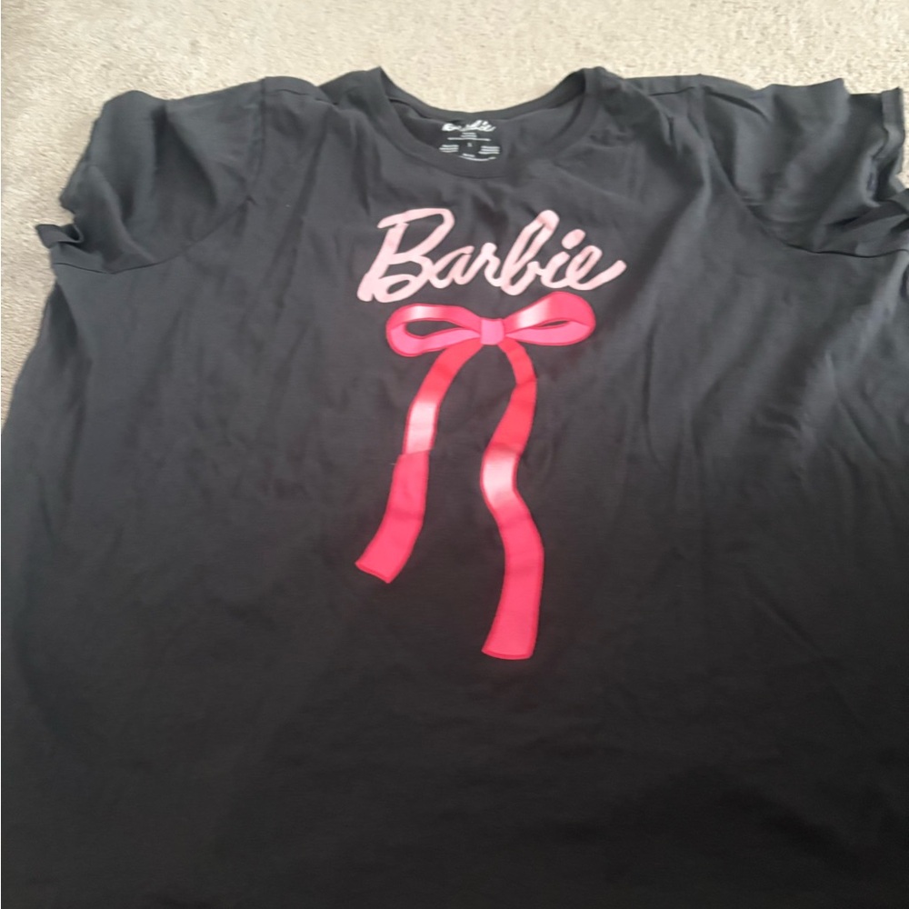 Barbie Black T-Shirt with Pink Accents